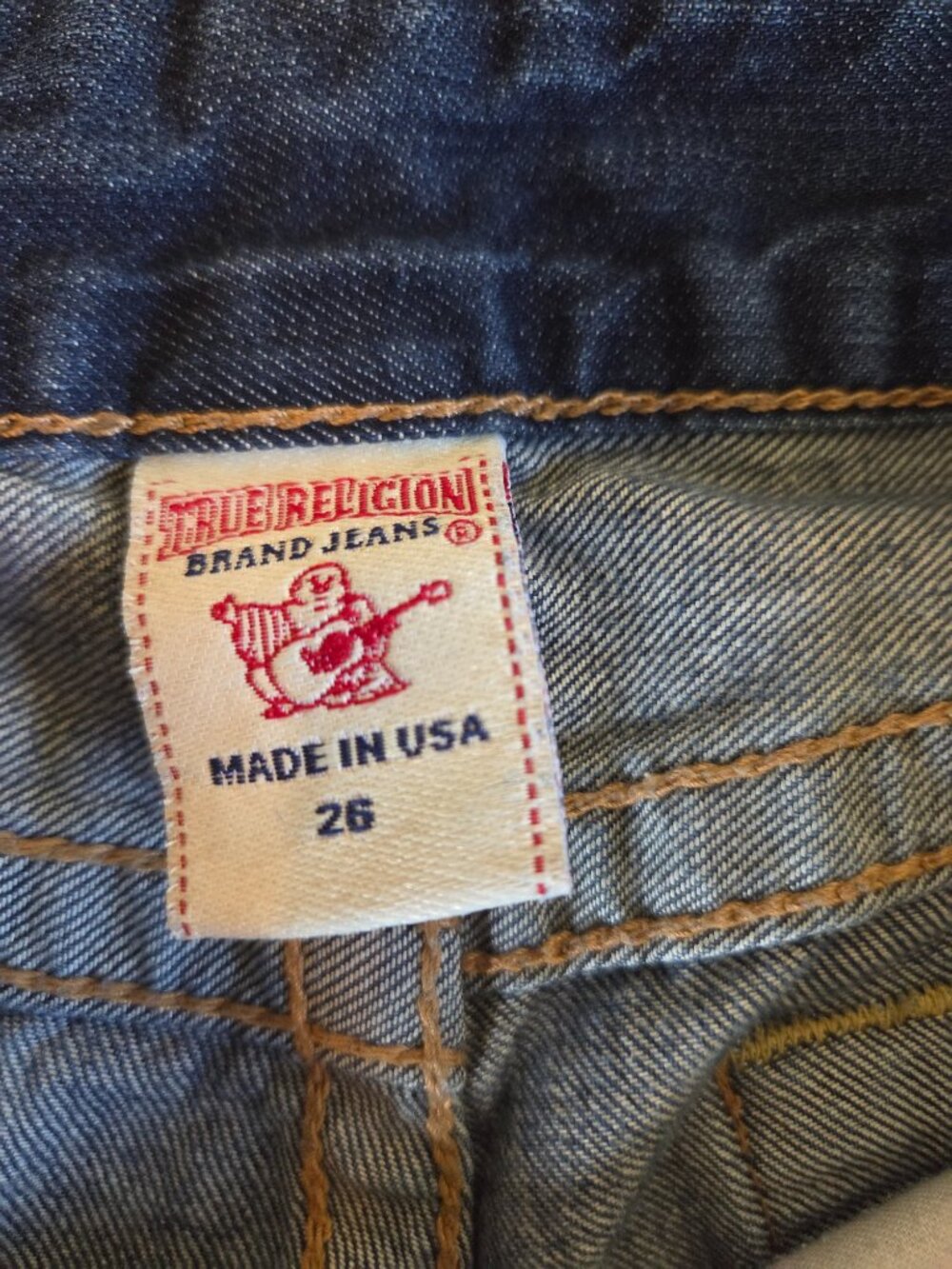 True Religion Cutoff Jean Shorts Size 26 - Picture 5 of 9